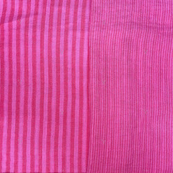 Yarn-Dyed Double Gauze STRIPES Candy / Hibiscus